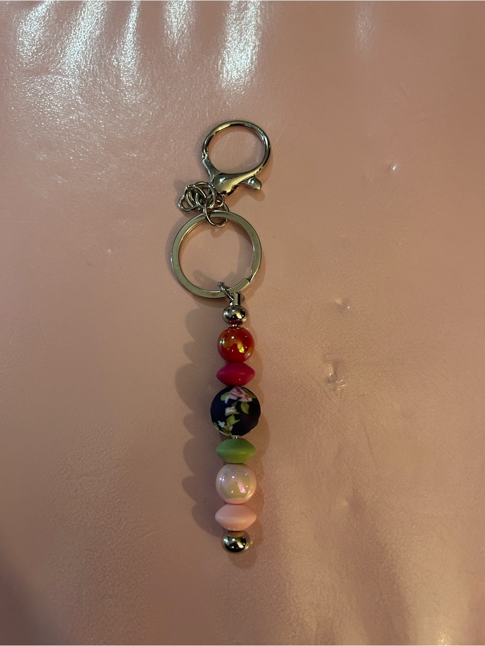 Beaded Multi-Color Keychain Charm - Picture 1 of 16